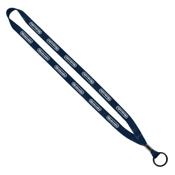 1/2" Polyester Lanyard with Metal Crimp & Split-Ring 12