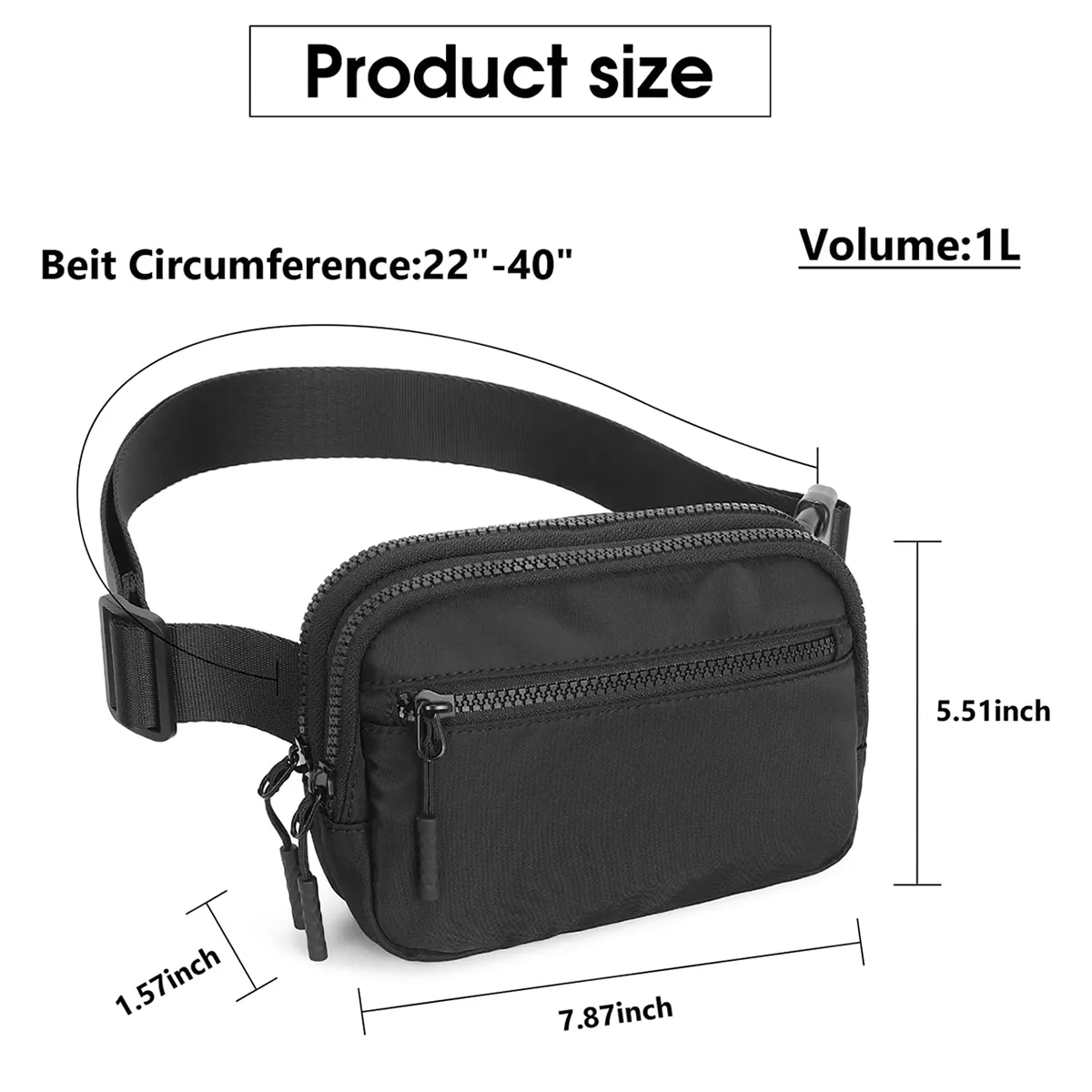Adjustable Strap Lightweight Fanny Packs Crossbody Bags 7