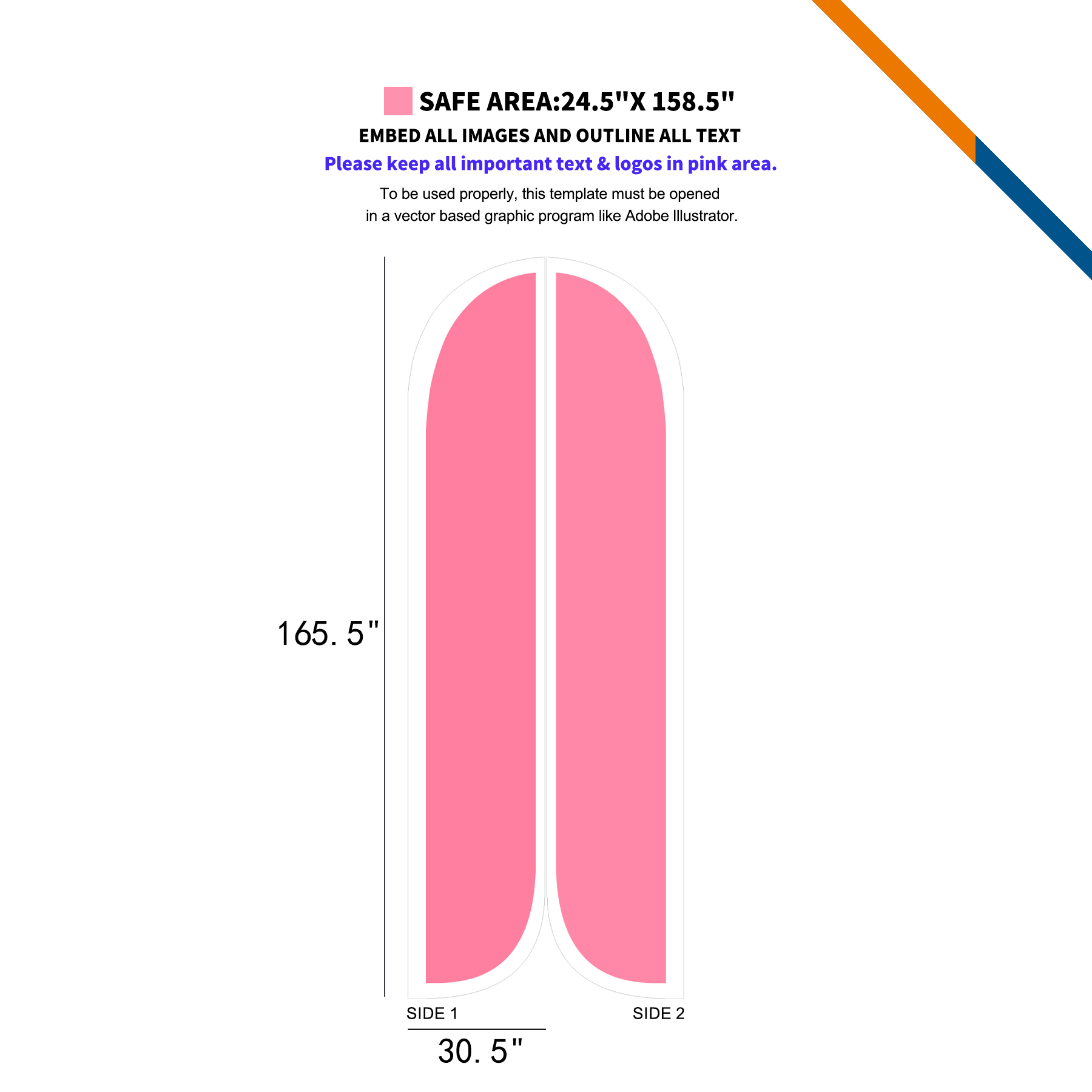 16.5' Capricornus Double-Sided Feather Flag 9