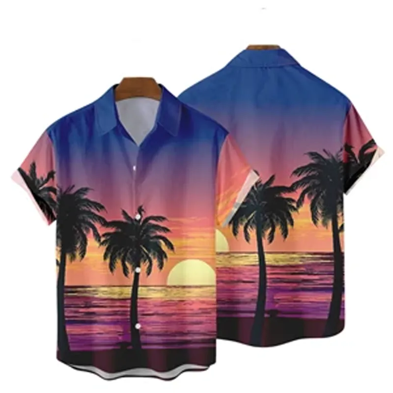 Fashion 3D Printed Hawaiian Print Casual Short Sleeve Shirt 2
