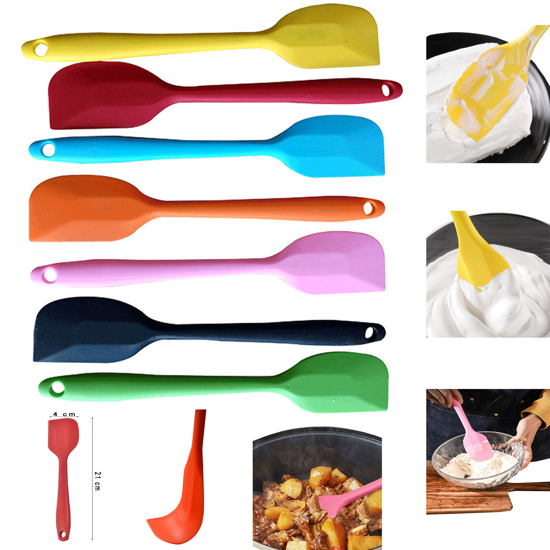Silica Gel Baking Cake Cream Spatula 2