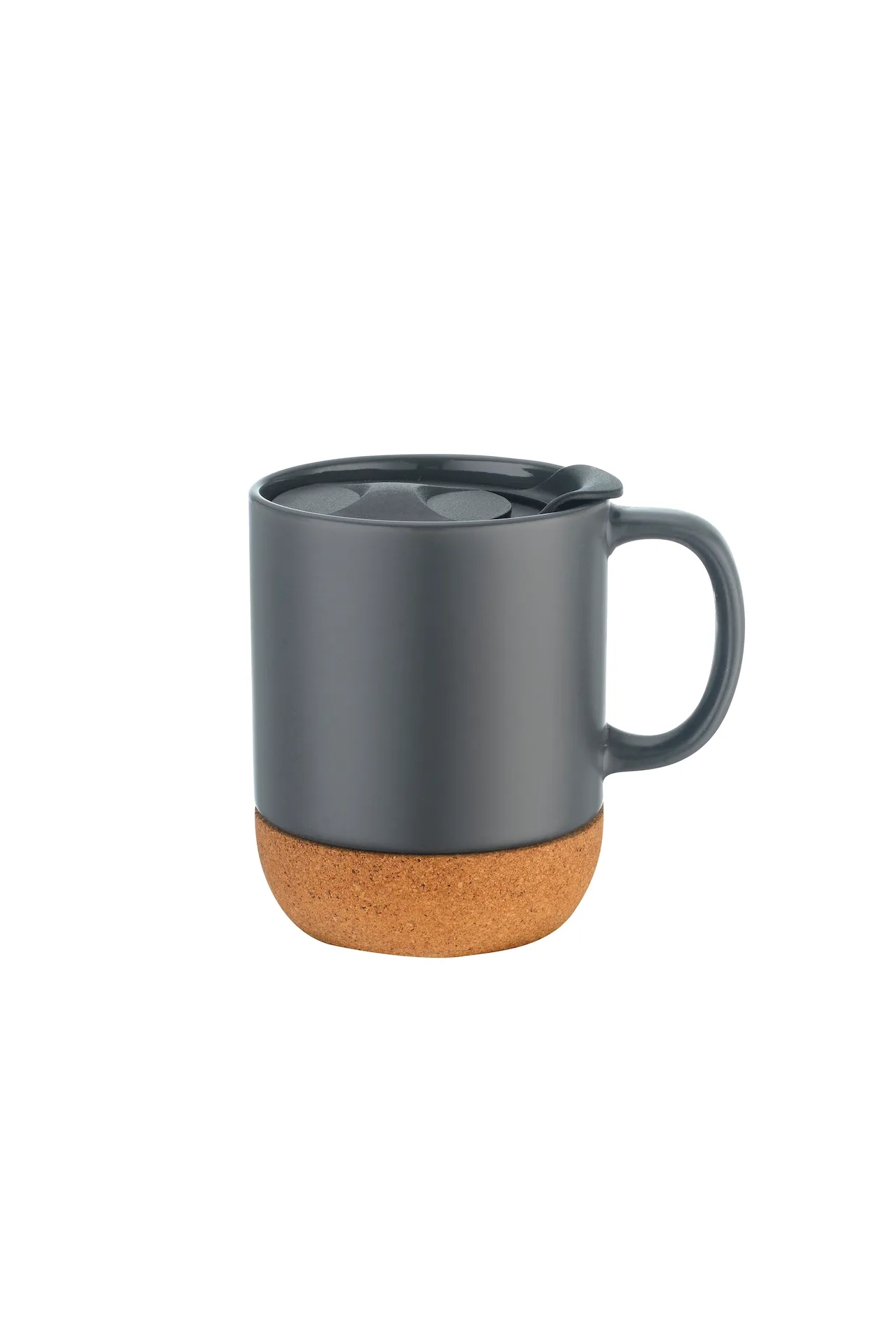 12oz Cork Base Ceramic Mug w/ Lid