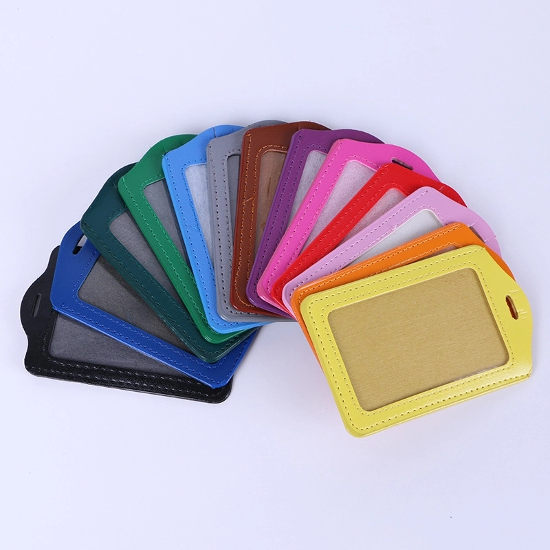 PU Leather ID Badge Holder 2