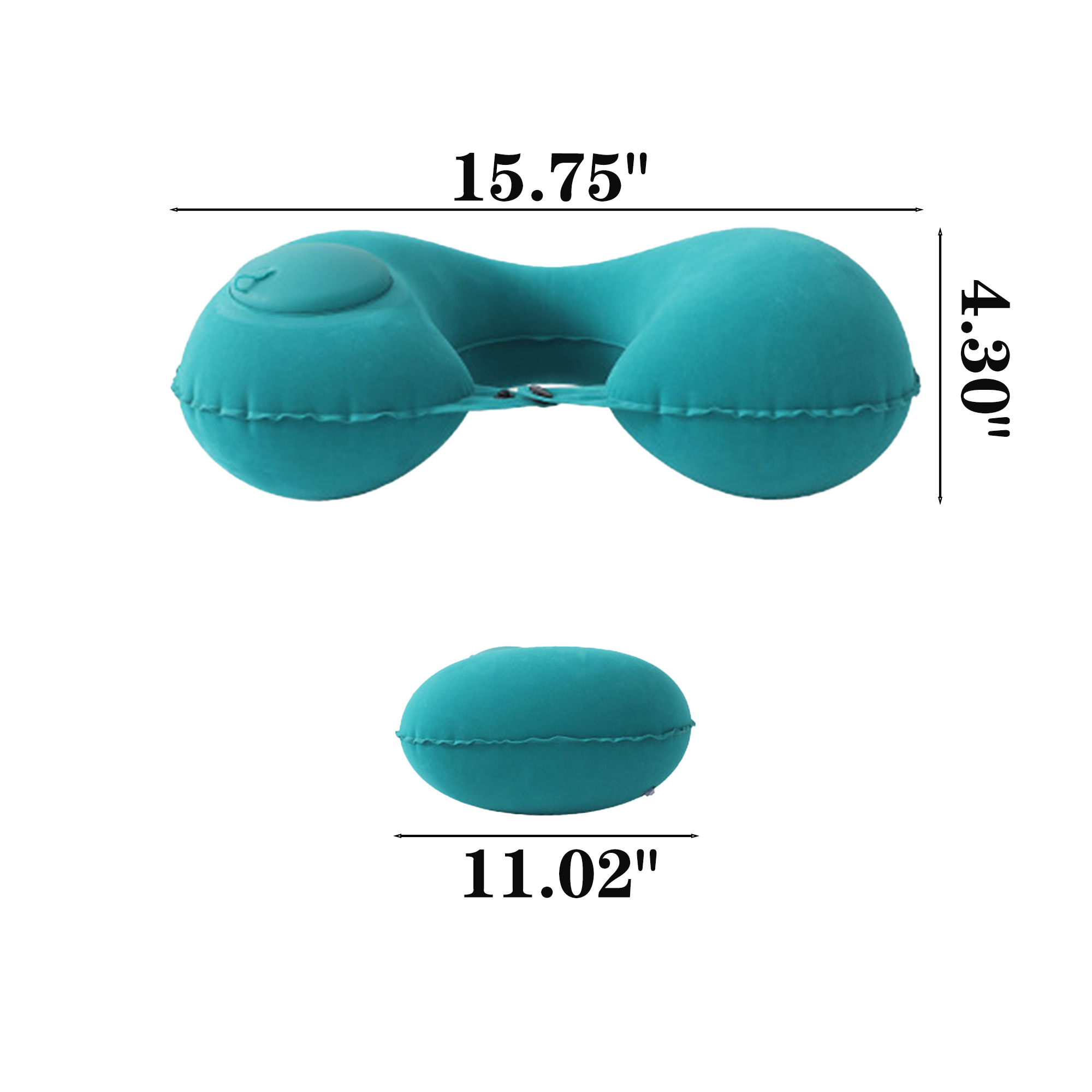 Inflatable Flocked Neck Support Pillow MOQ100 3