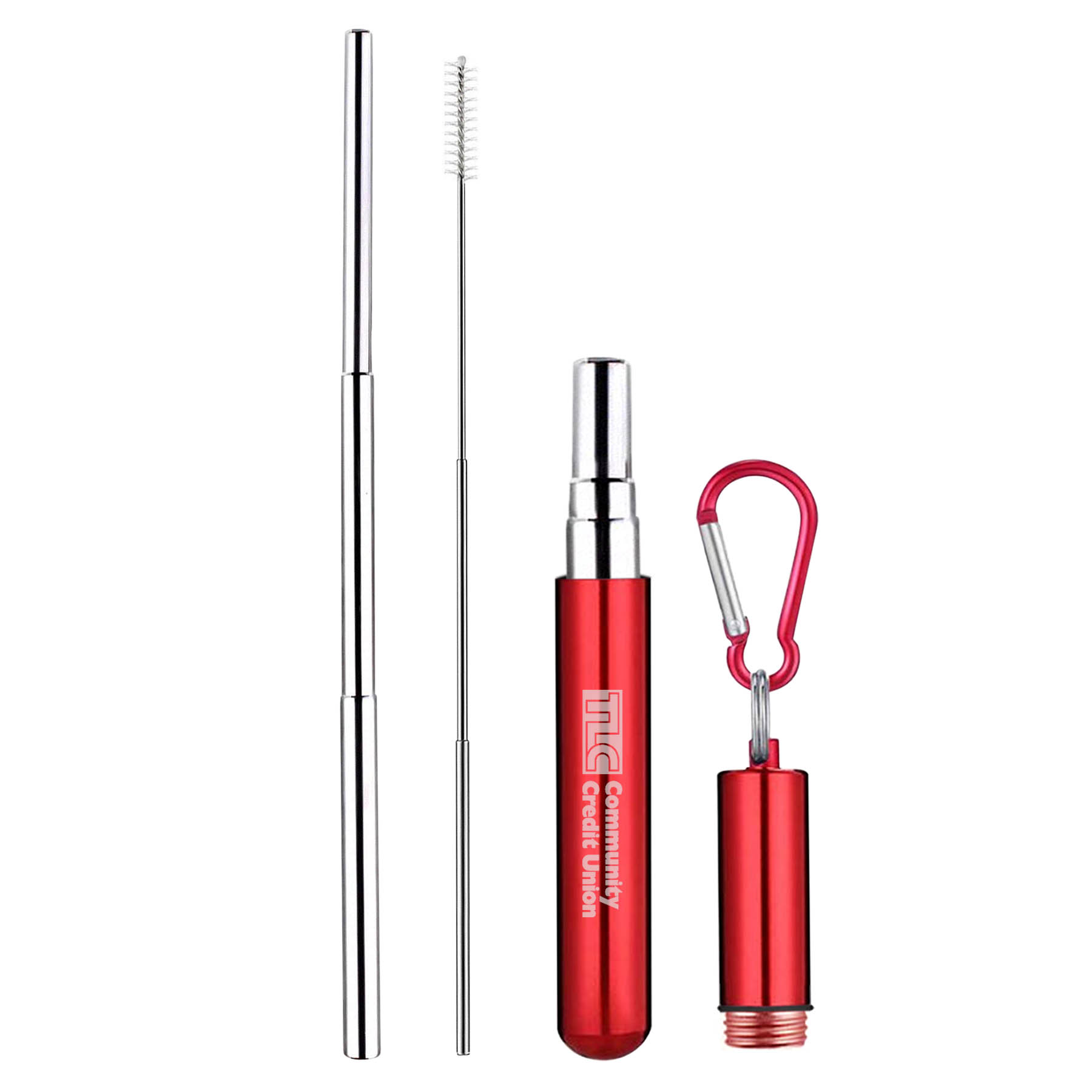 Reusable Collapsible Straws With Metal Case 10