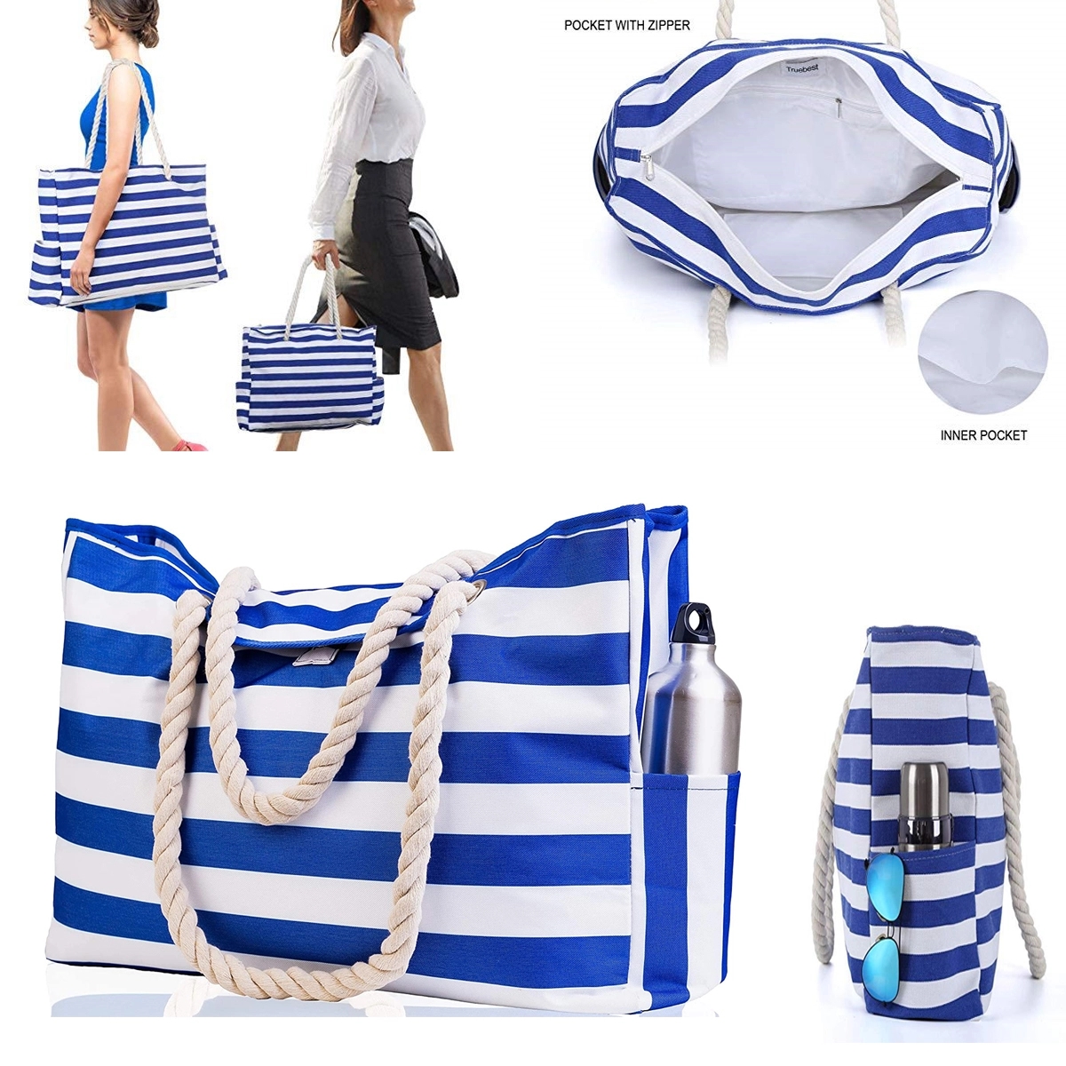 Beach Bag, custom tote bag with logo imprint 2