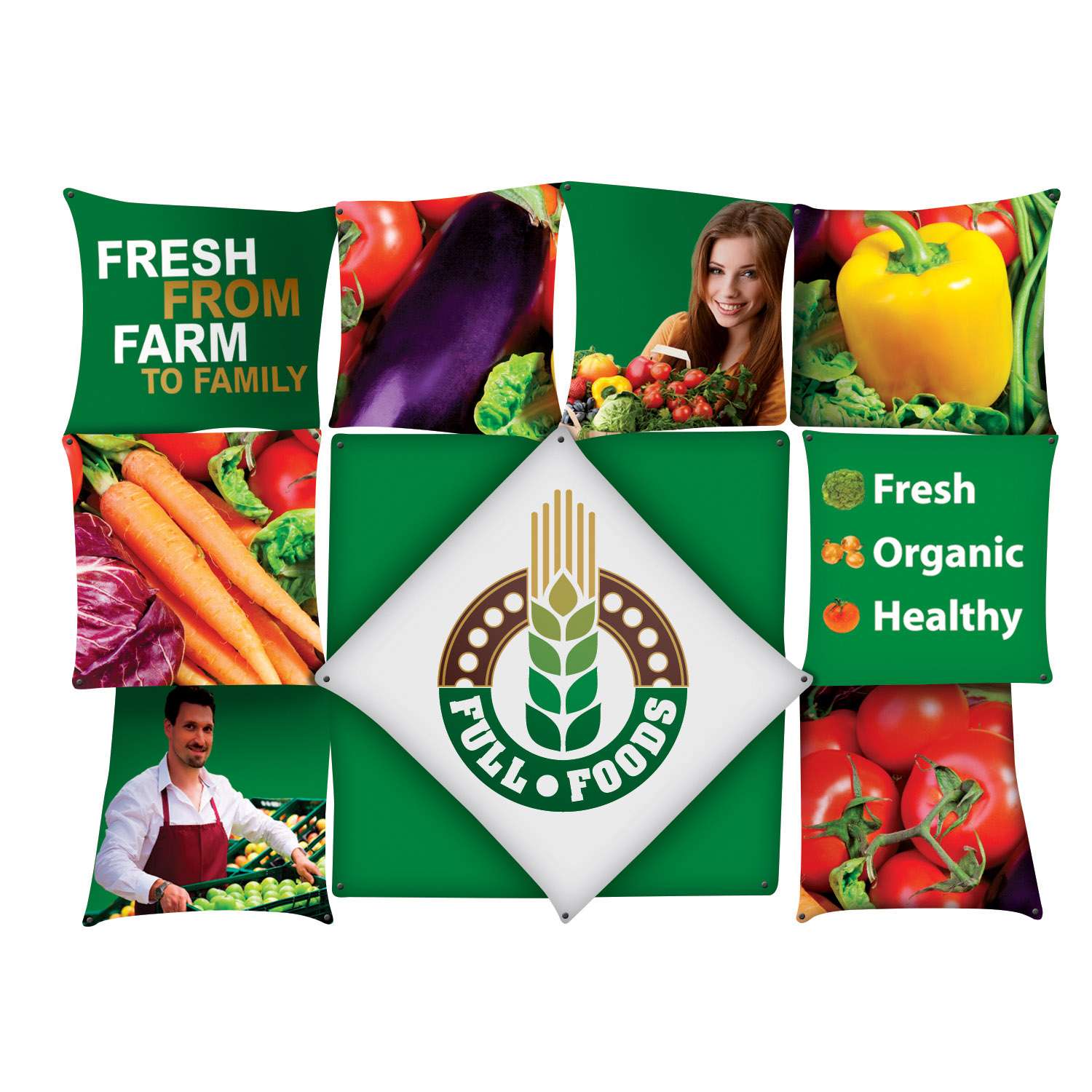 Micro GeoMetrix Patchwork Graphic Panels