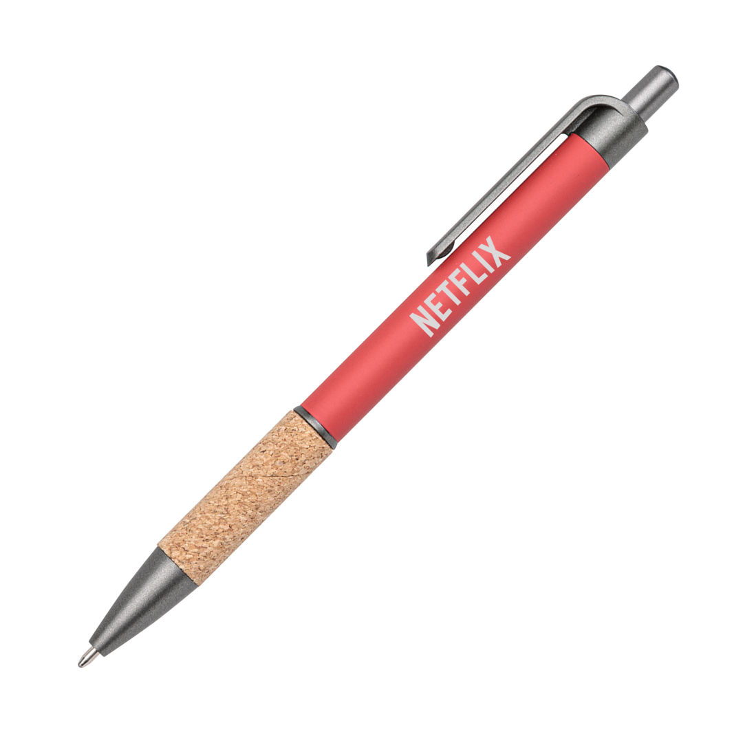 Otto Metal Pen w/Cork Grip & Black Refill 5