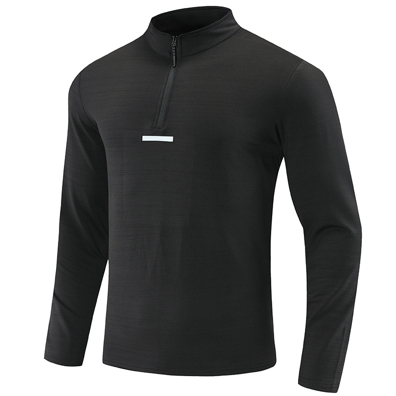 Men's Quick-Dry Stretch Quarter-Zip Pullover W/ Reflective Trim 5