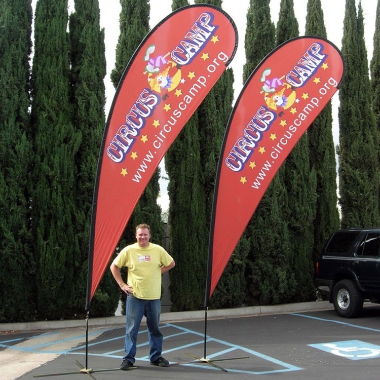 Flex Blade® Teardrop Flag Only, Single-Sided - 9' Outdoor Flag 6