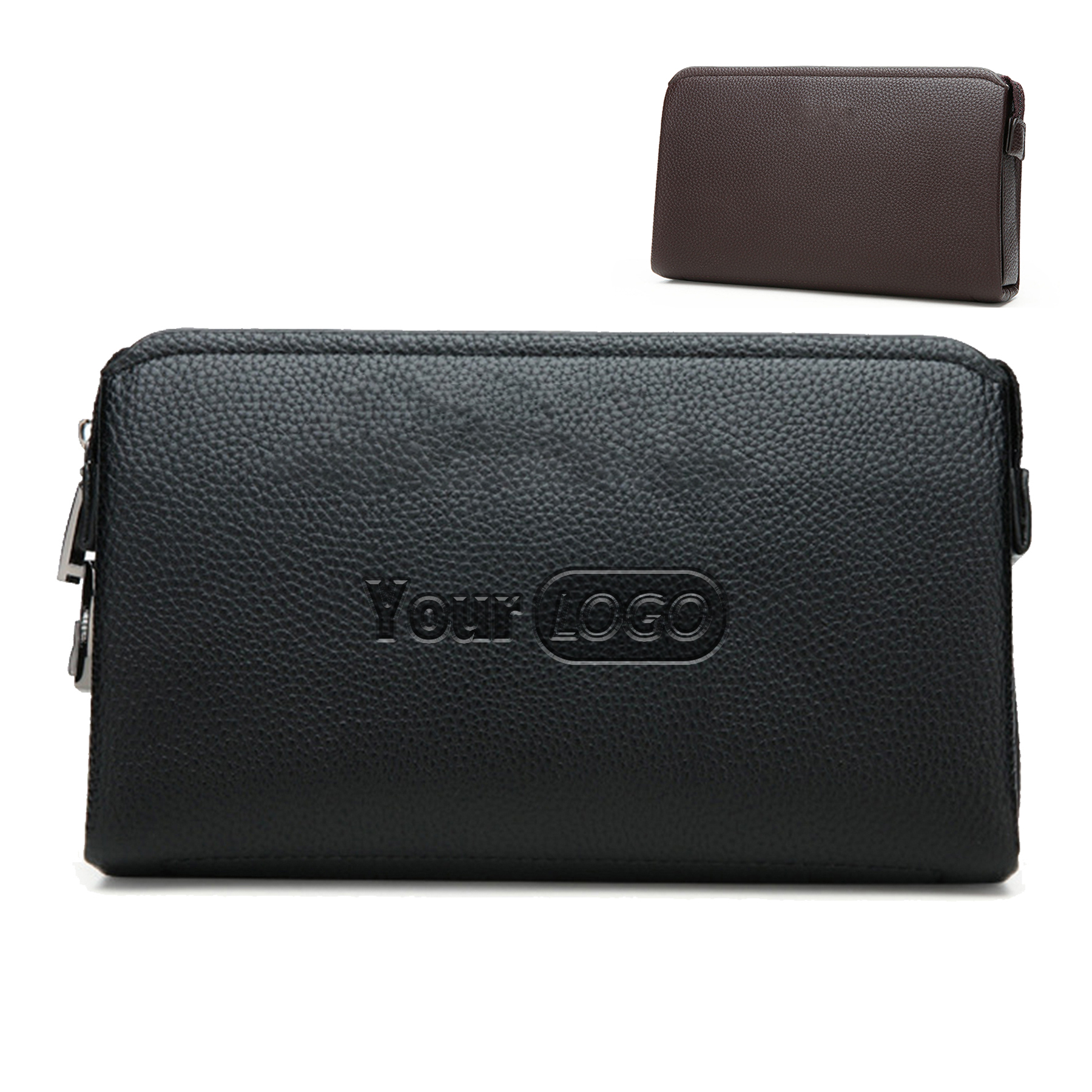 Pu men's handbag Combination lock 5