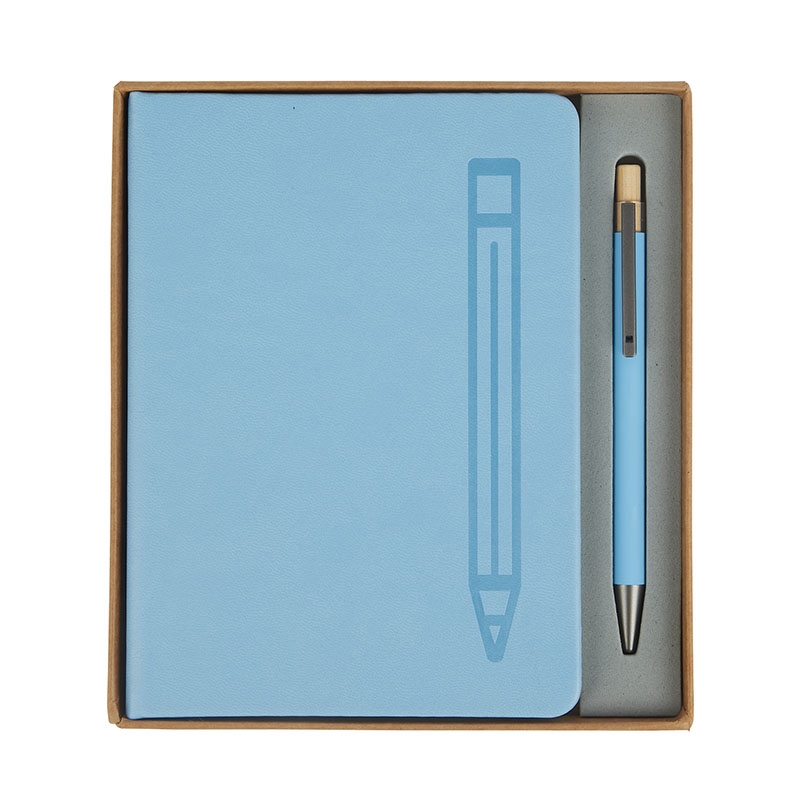 Manhattan II Gift Set w/ Magnetic Journal & Recycled Pen 50