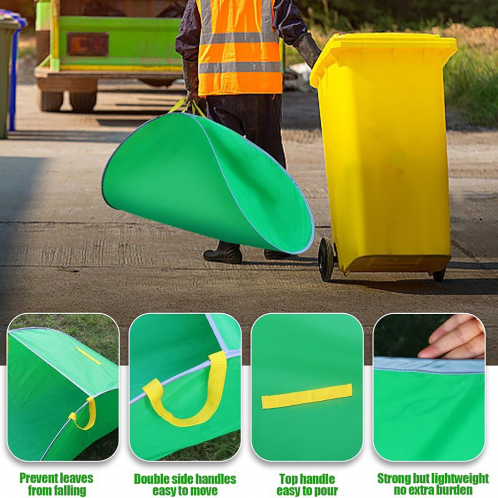 Portable Leaf Collector Bag Shovel Yard Garden Trash 2