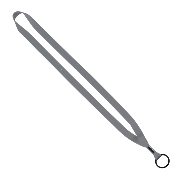 1/2" Polyester Lanyard with Metal Crimp & Split-Ring 7