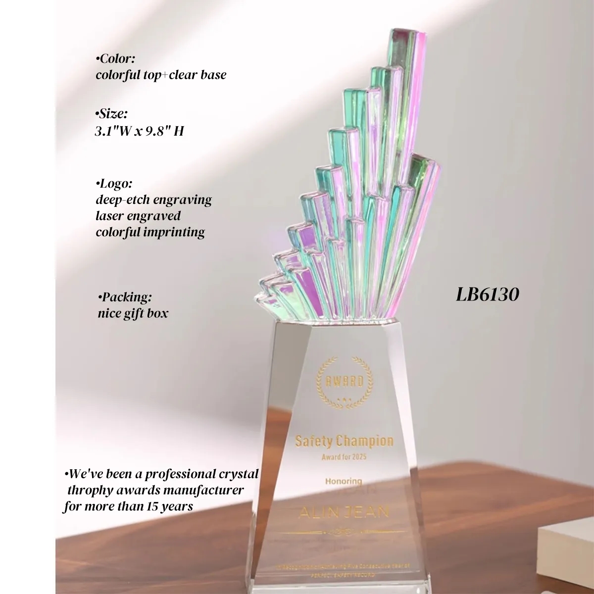 Wholesale Crystal Trophy Award Supplier 1