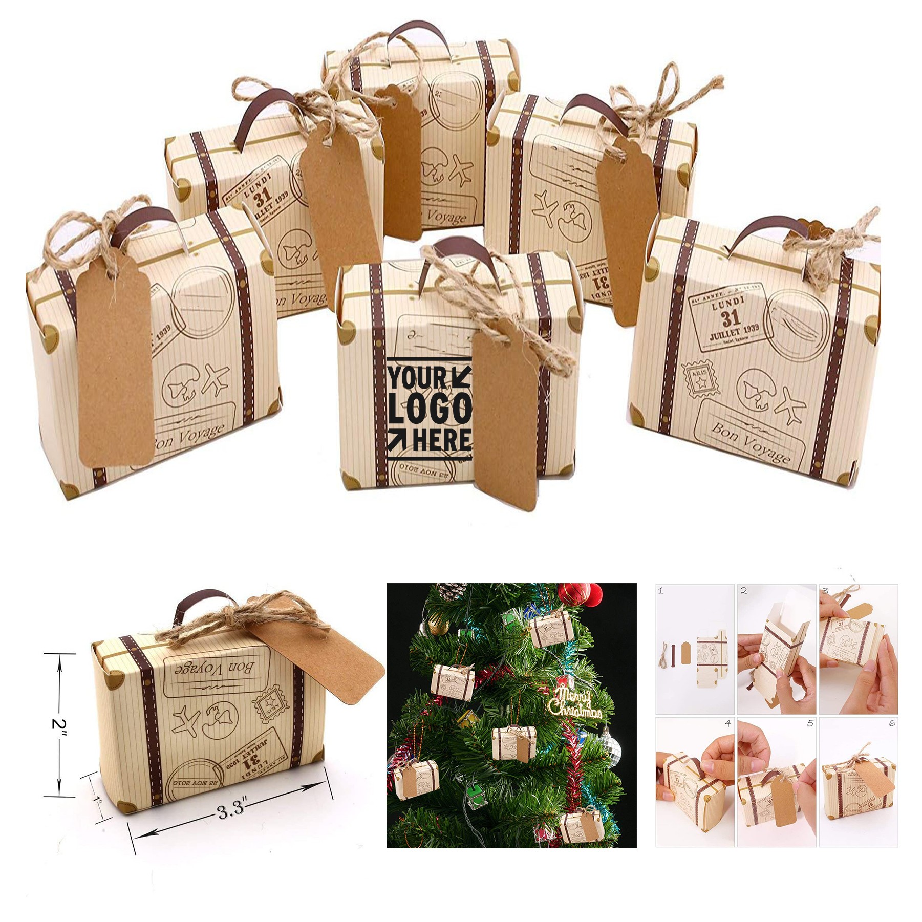 Mini Suitcase Favor Box Party Favor Candy Box 2