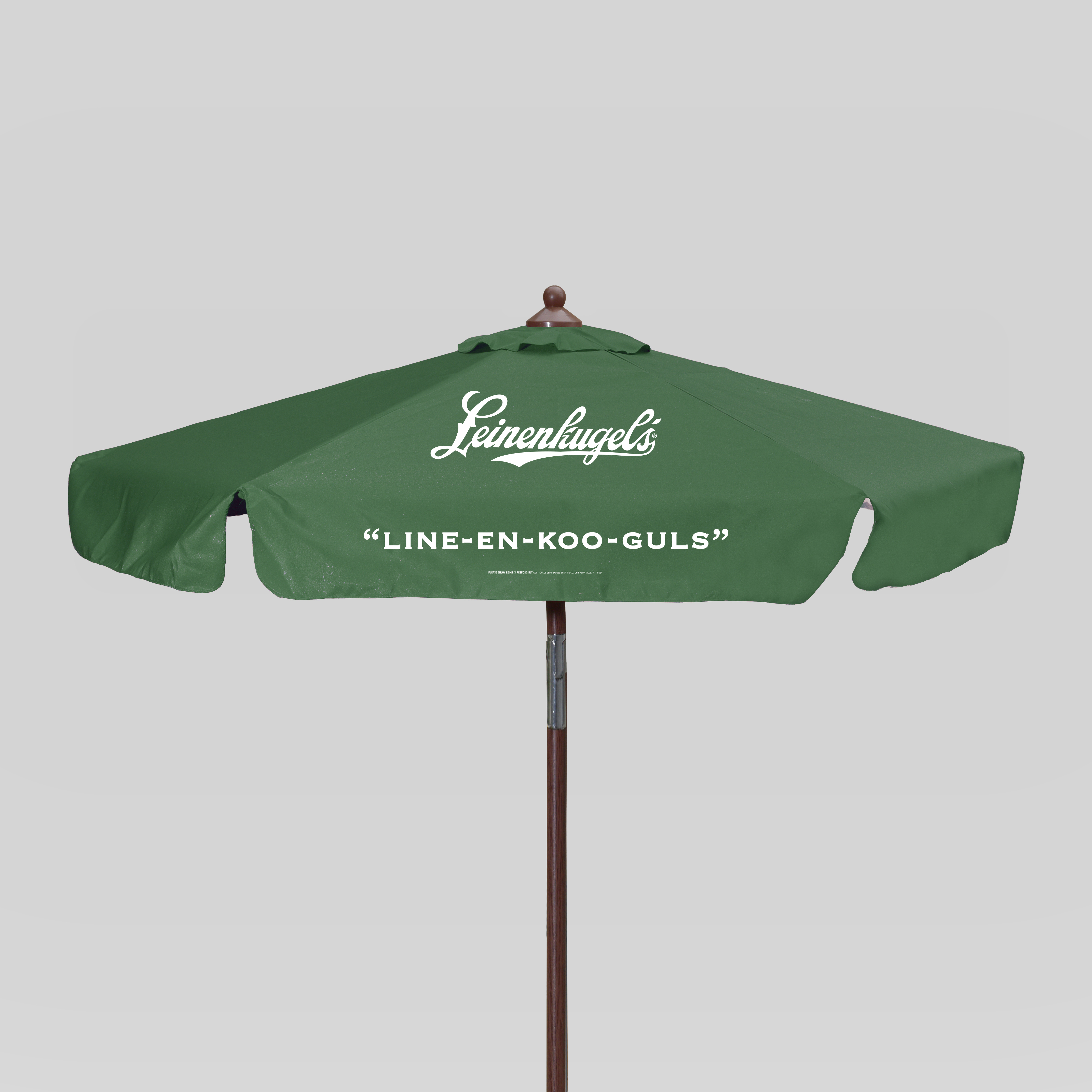 7' Wood Look Market Umbrella with Tilt