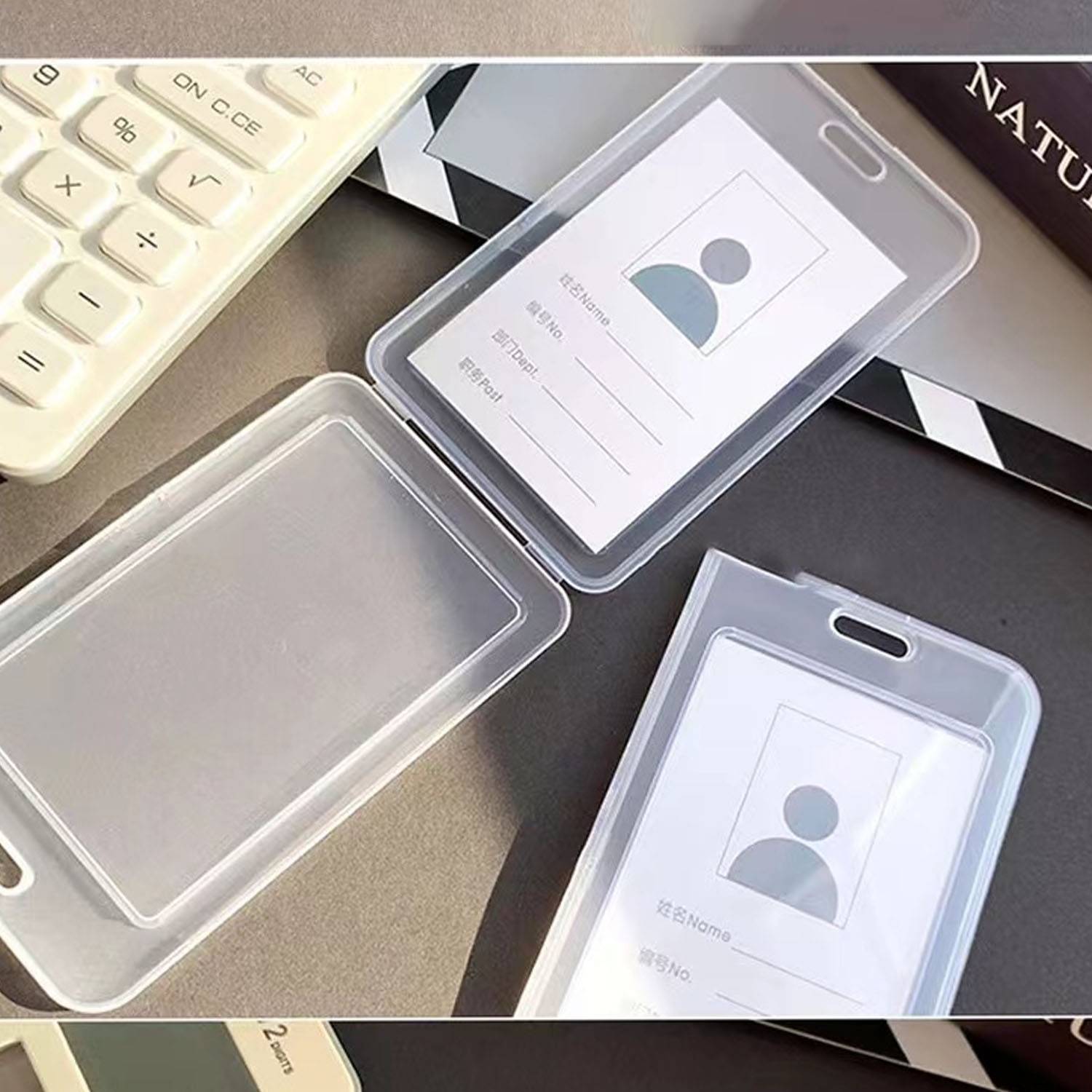Vertical Vinyl Name Badge Holder 2