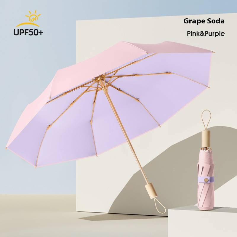 8-Bone Windproof Simple Rain And Light Dual-Use Umbrella 7