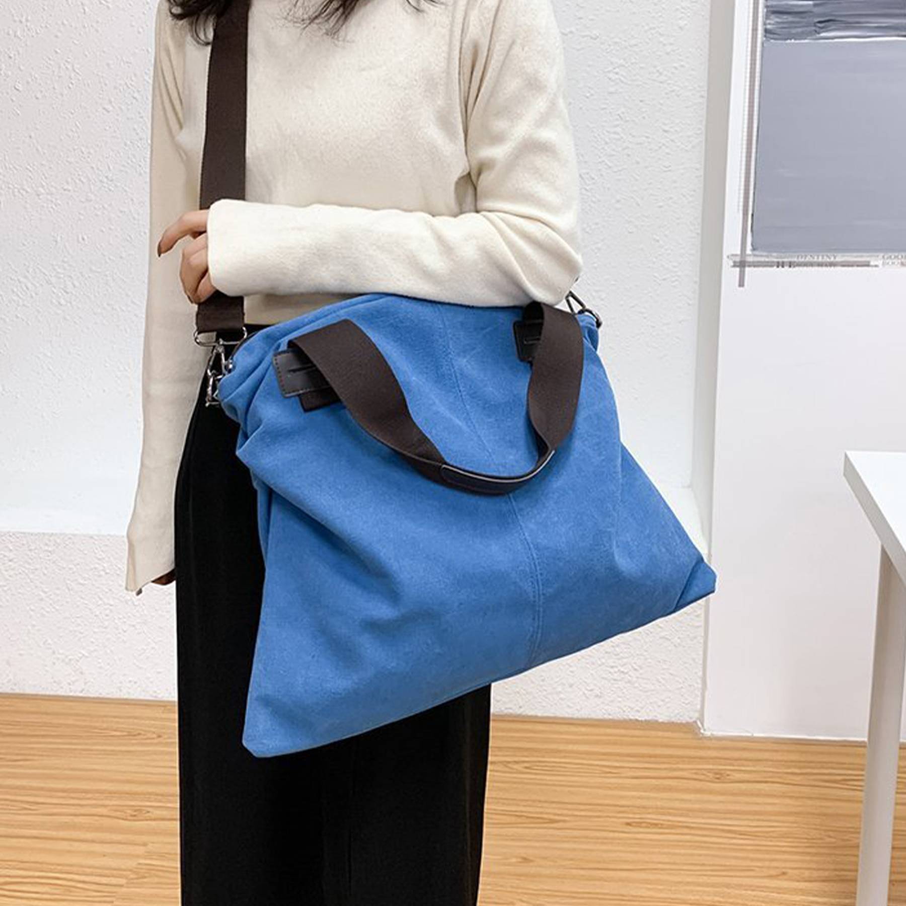 Canvas Women's Vintage Shoulder Crossbody Tote Bag 7