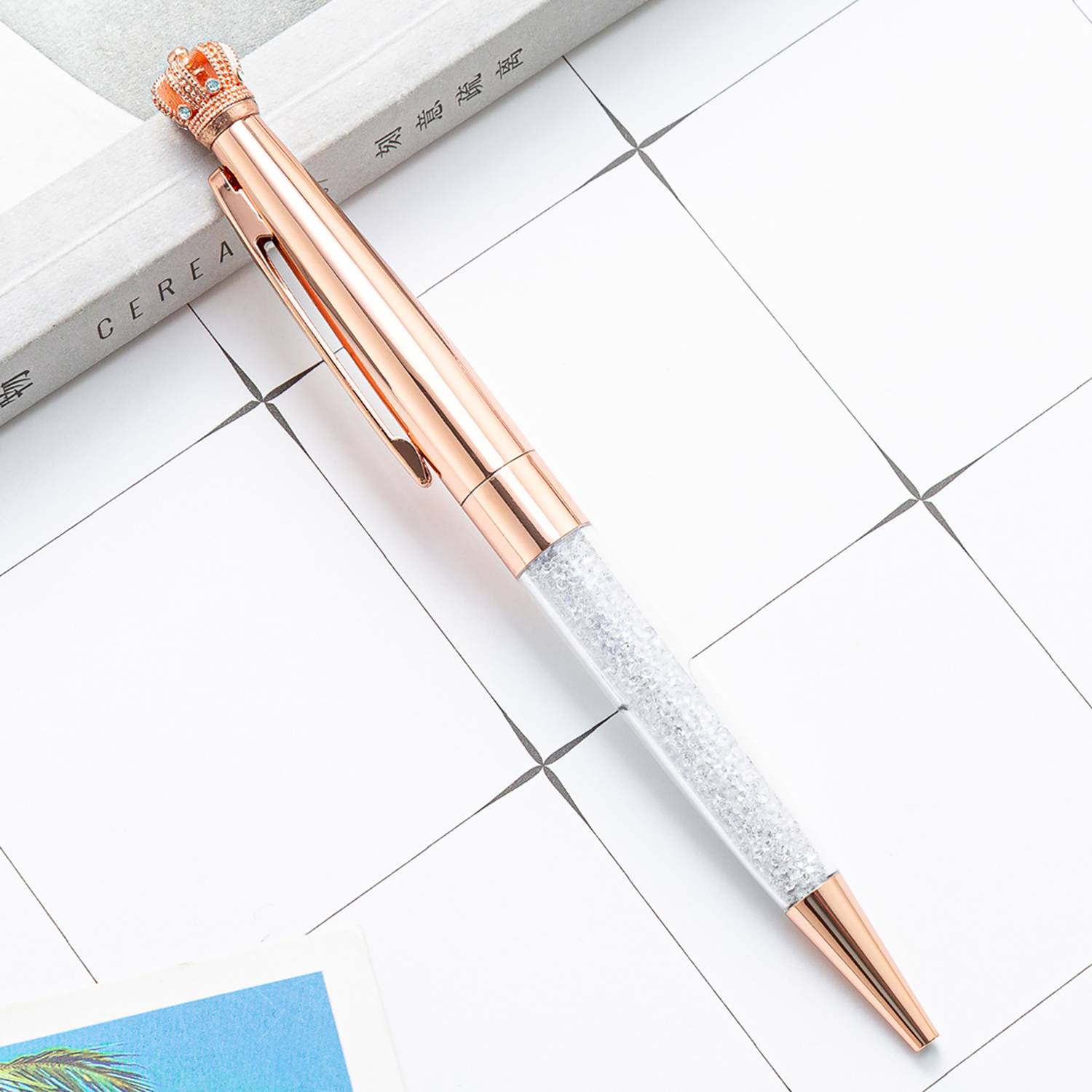 Crystal Crown Retractable Ballpoint Pen 11