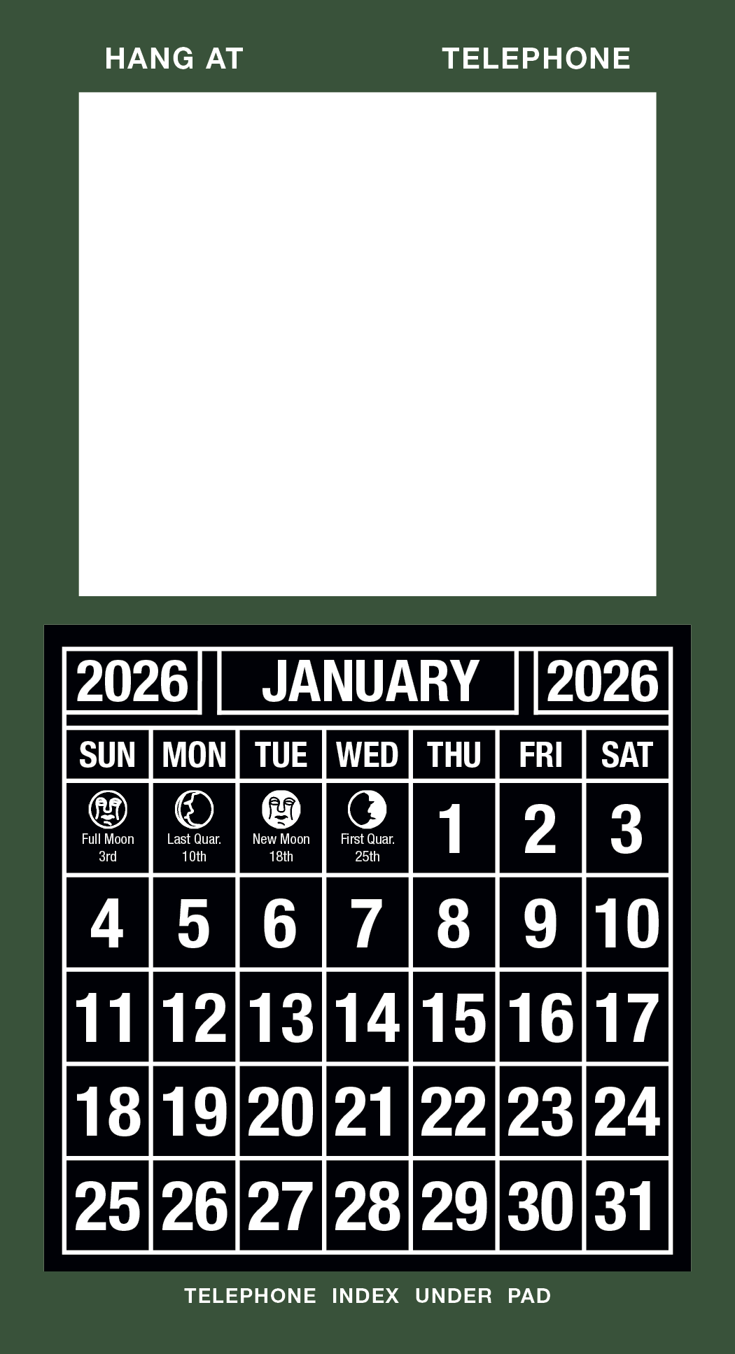 Skinner & Kennedy™ Statement Enclosure Calendar