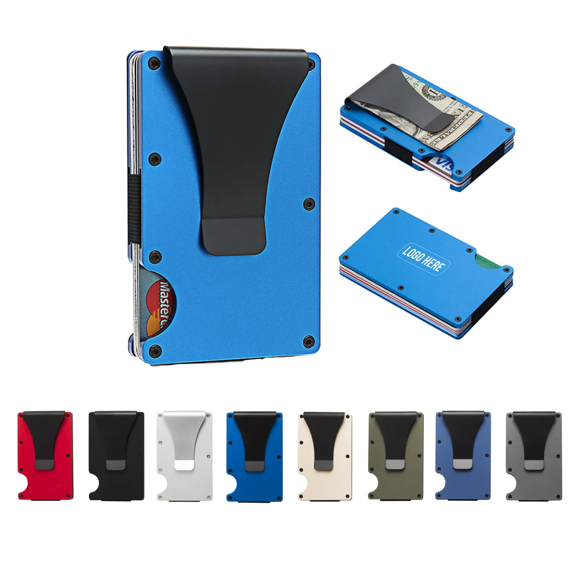 Elastic Aluminium Alloy RFID Card Wallets 2