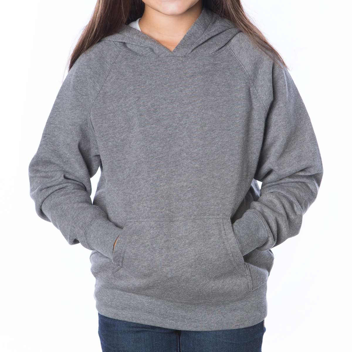 Independent Trading Company Youth Lightweight Special Blend Raglan Hooded Pullover 4