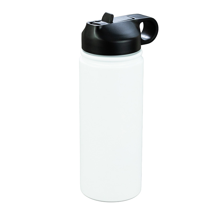 "MAUI" 19 oz Powder Coated Double Wall Insulated Stainless Steel Tumbler With a Straw Lid 6