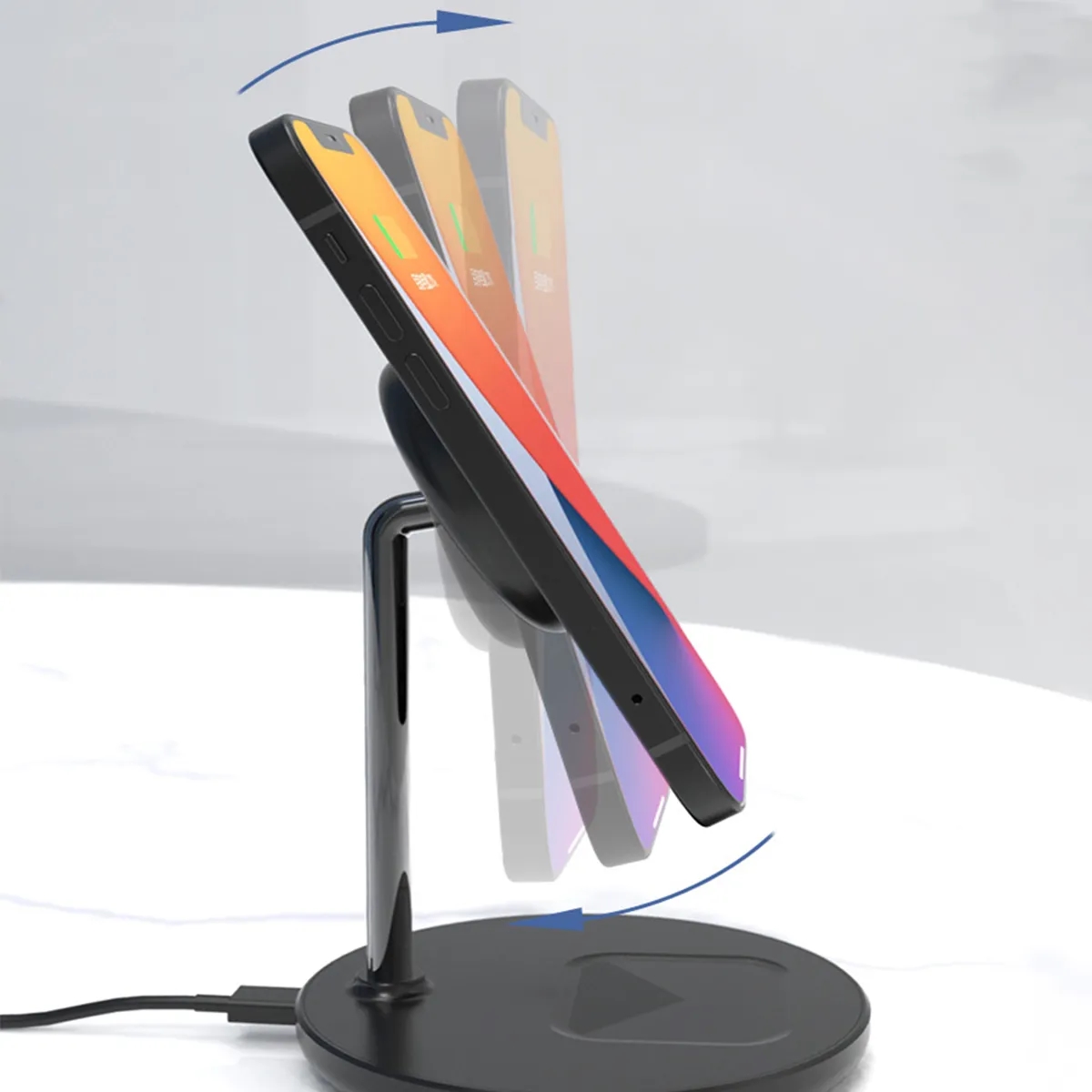 Multi-Functional 2-in-1 Magnetic Wireless Charger Stand 5