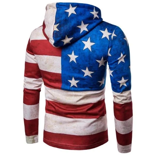 Custom American Flag All Over Print Hoodie, custom hoodie or sweatshirt with logo imprint 3