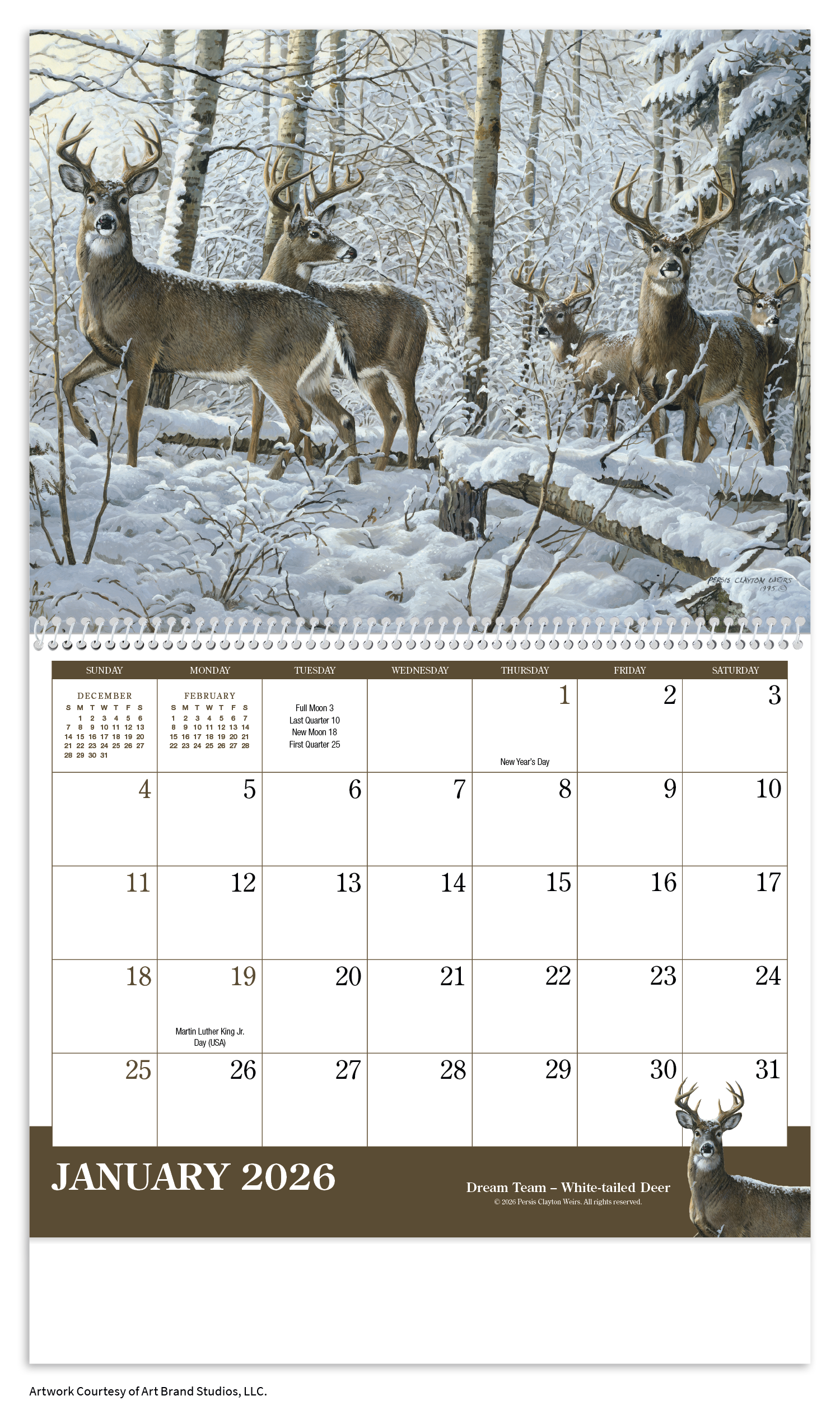 Triumph® Calendars Wildlife Art Calendar 8