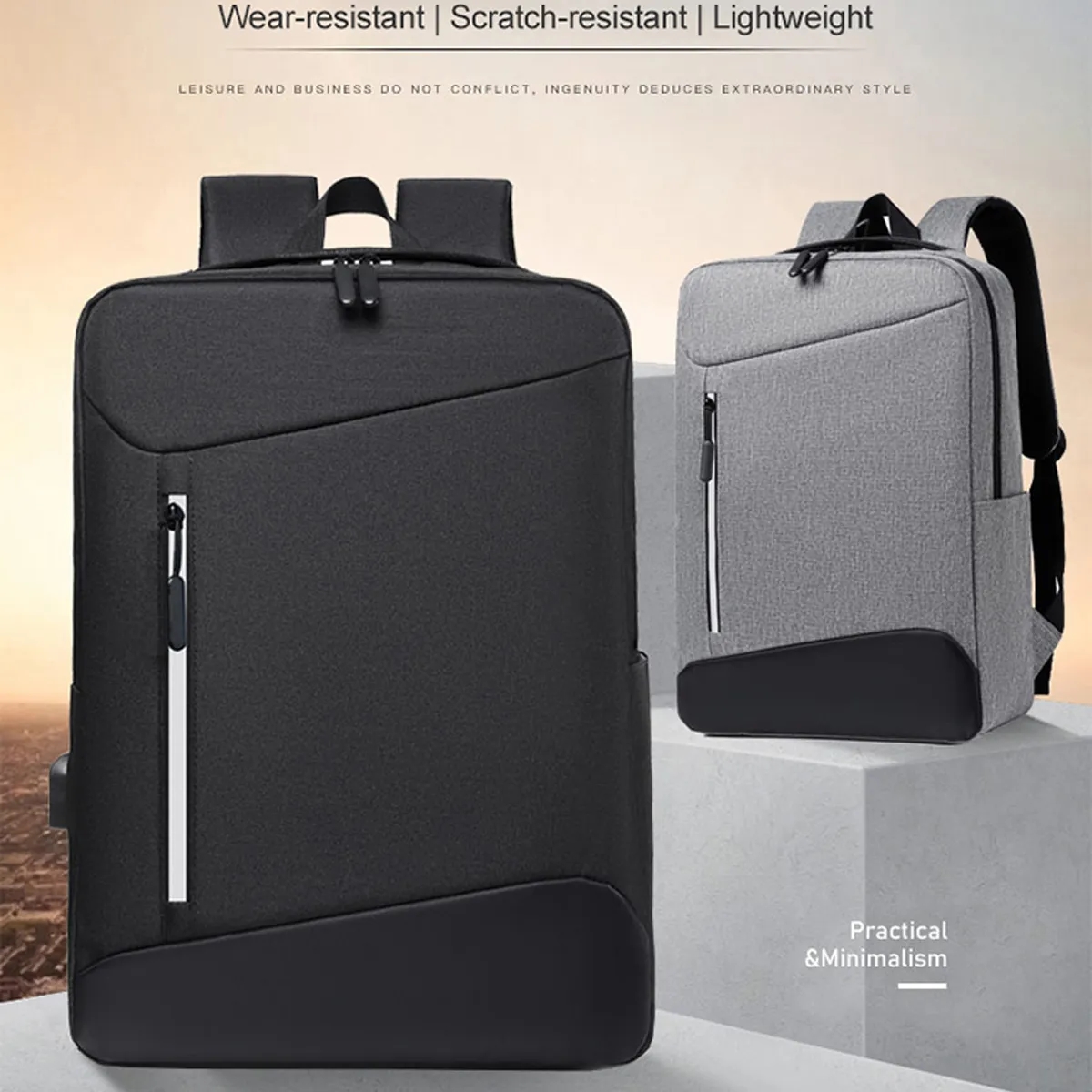 17 inch Waterproof Travel Business Laptop Backpack 3