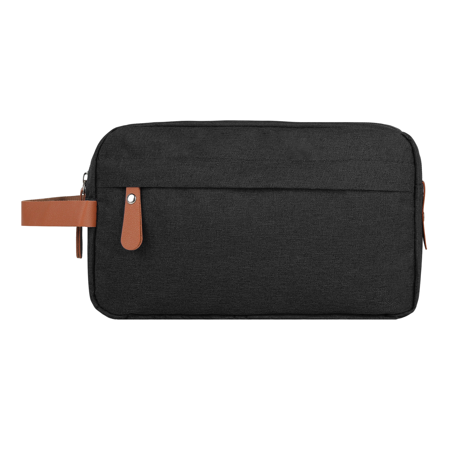 Dual Compartment Travel Toiletry Bag with Tech Organizer Pocket 7
