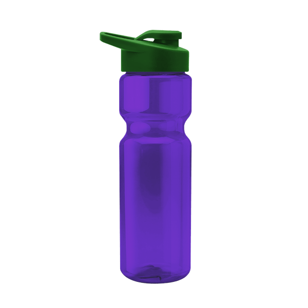 Blazer 28oz Transparent Bike Bottle w/Drink-thru Lid 1028