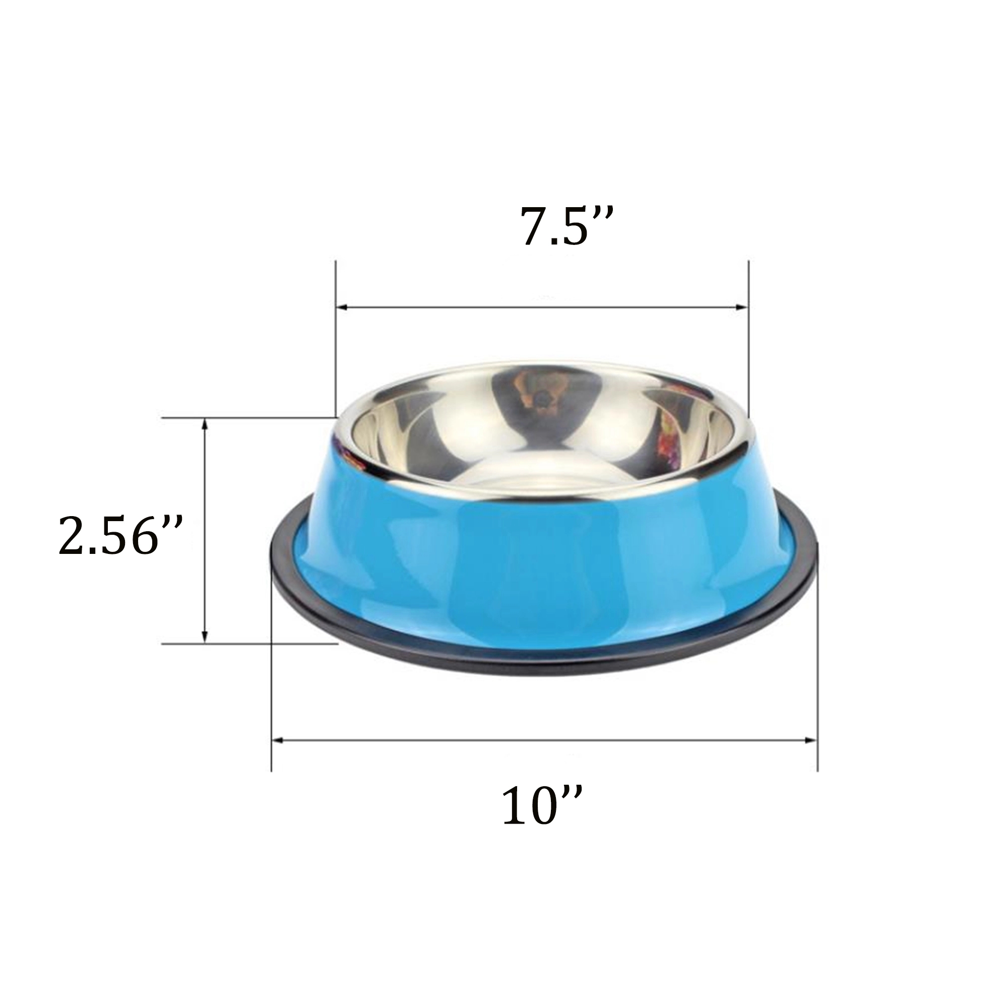 10 Inch Large Stainless Steel Dog Bowl MOQ 30PCS 2