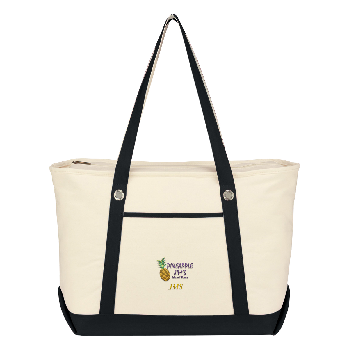 Large 12 Oz. Cotton Canvas Sailing Tote Bag 9
