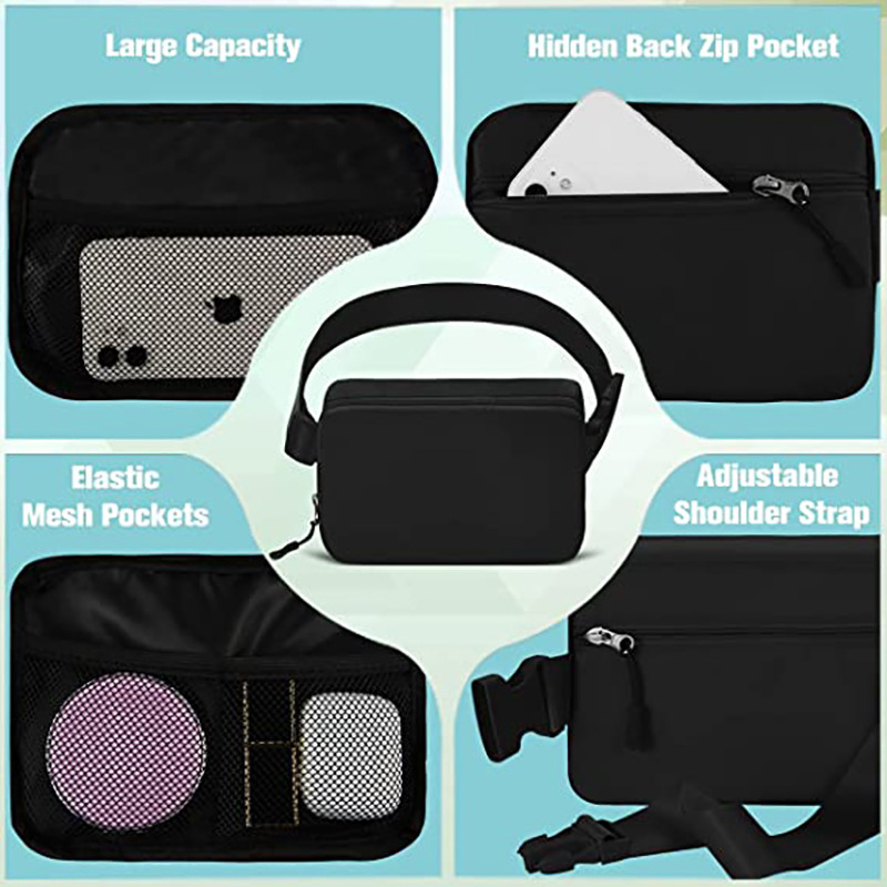 Light Waist Bag Waterproof Shoulder Bag Crossbody Fanny Pack 15