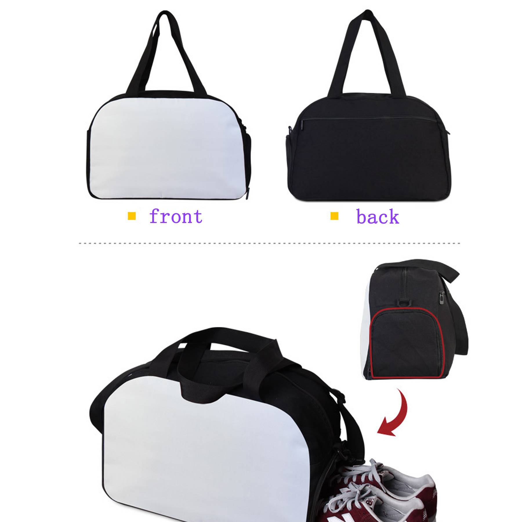 Blank Custom Patterned Outdoor Sports Duffel Bag 3