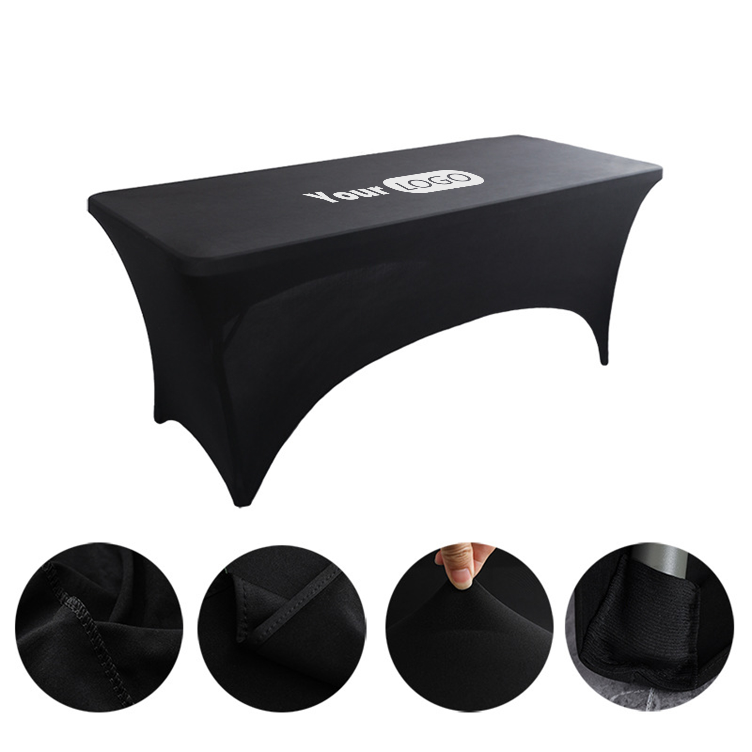 Other Fabric Logo-Ready Table Cover for Events 1