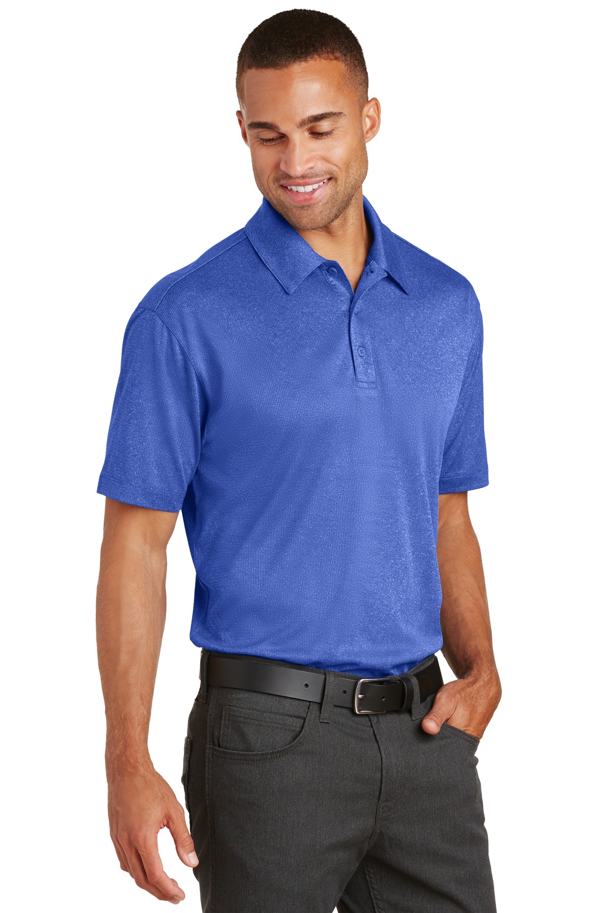 Port Authority Trace Heather Polo. K576 12