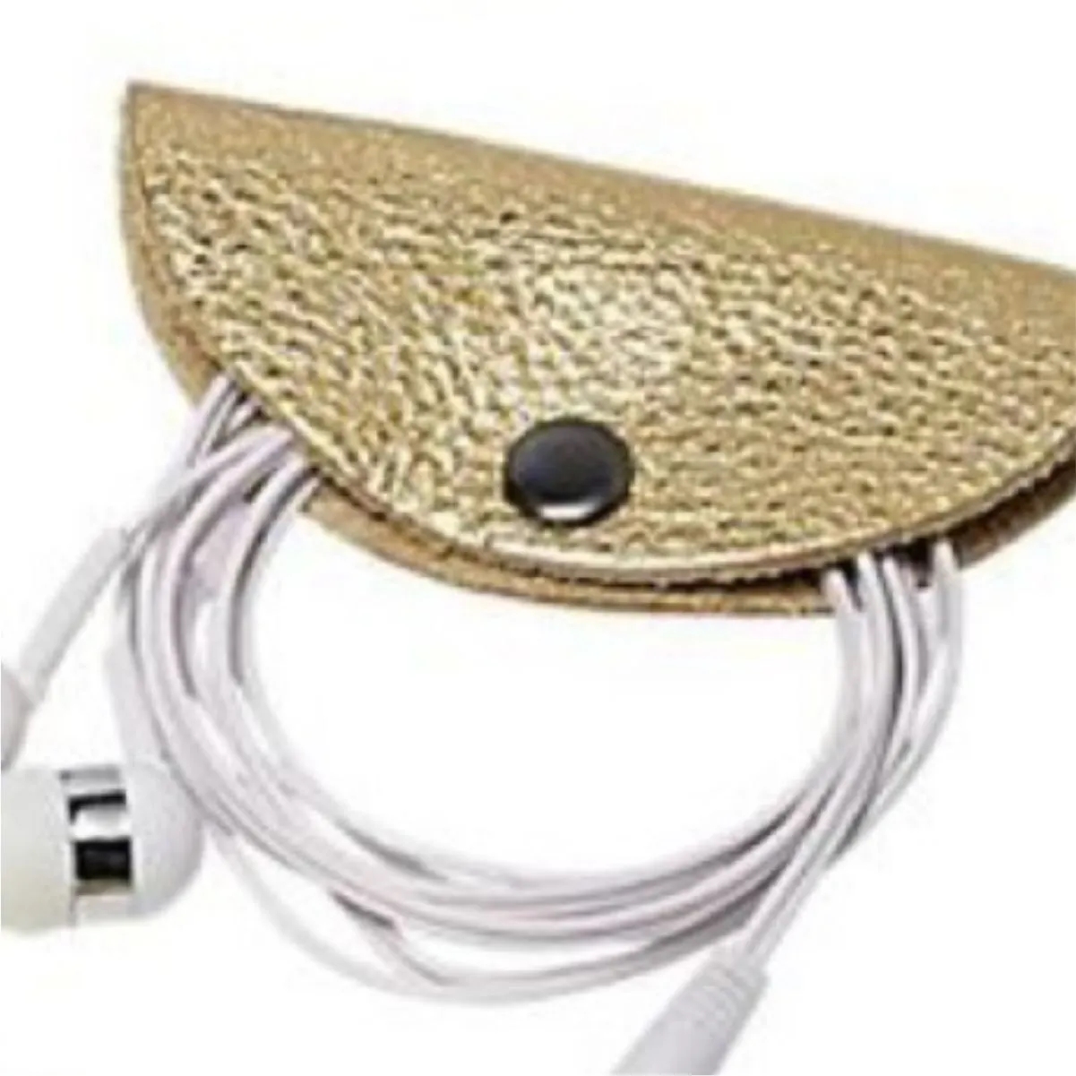PU Leather Cable Organizer Pouch With Snap 3