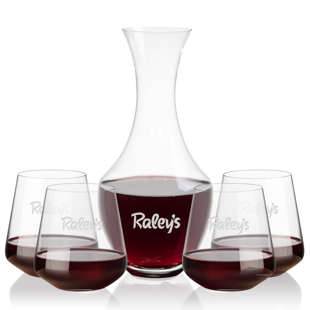 Oldham Carafe & Cannes Stemless Wine 3