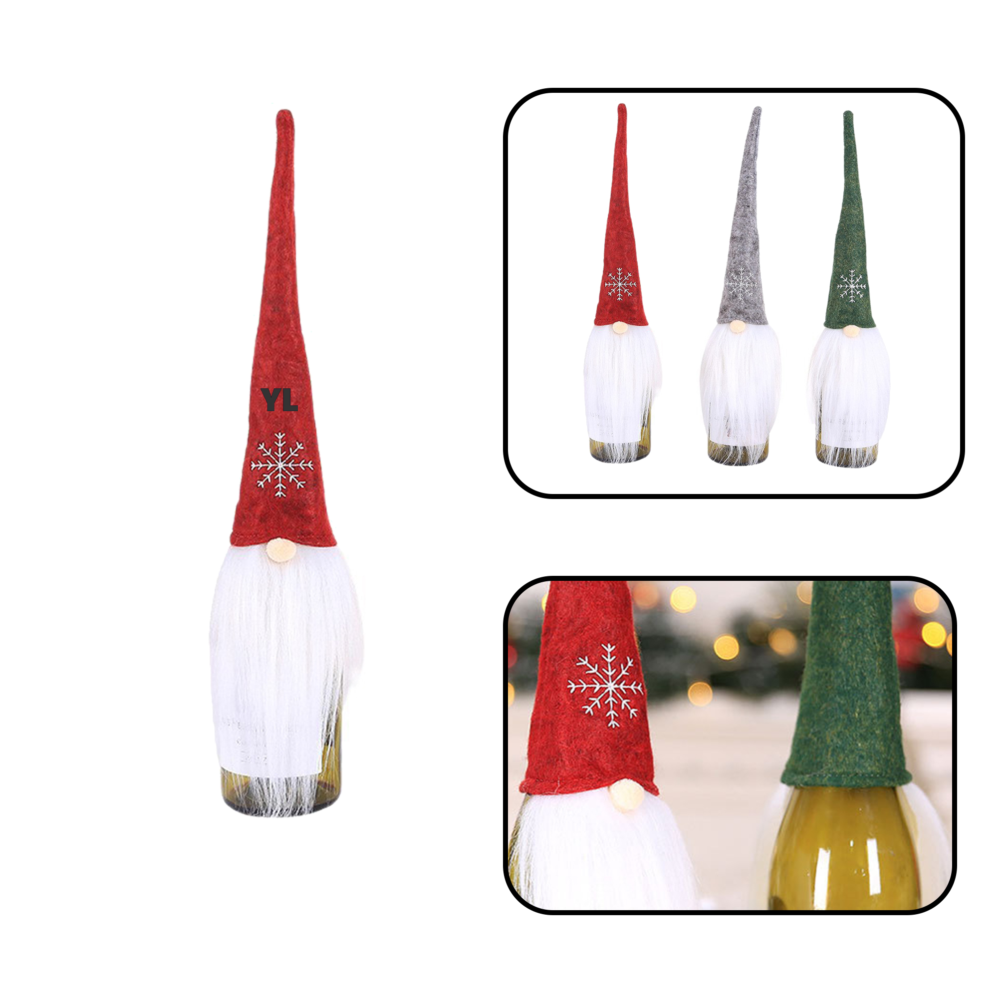 MOQ 30 PCS Santa Wine Cover 2