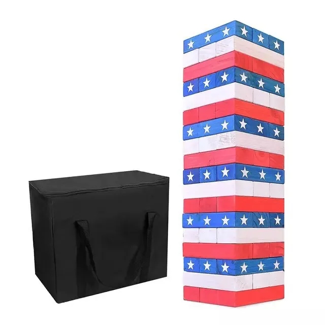 7.7''Giant Tumble Tower Set With Storage Bag 6
