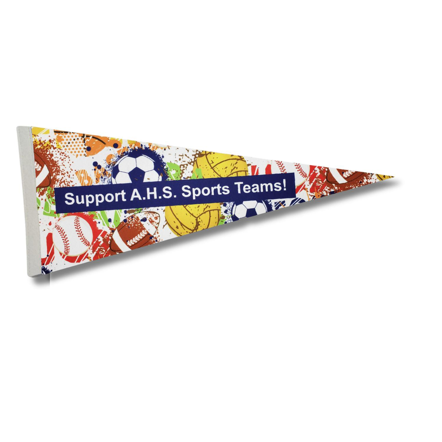 9" x 24" Sublimated Standard Felt Pennant 2