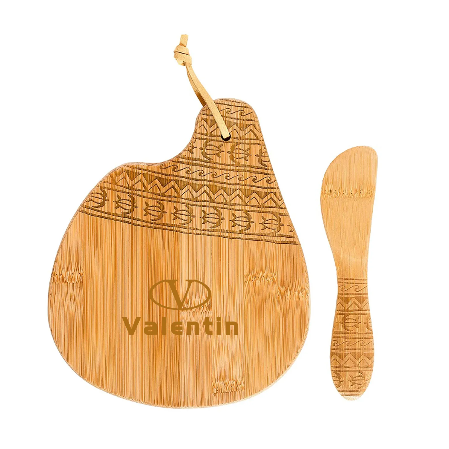 Bamboo Cutting Board Knife Set 2