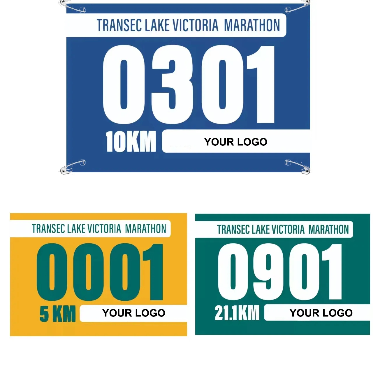 Full Color Printed Race Bibs 3