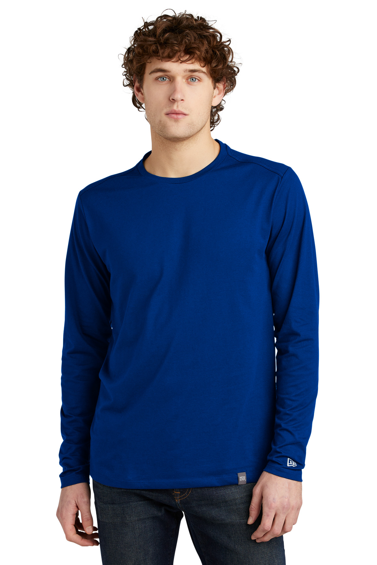 New Era Heritage Blend Long Sleeve Crew Tee. NEA102 51