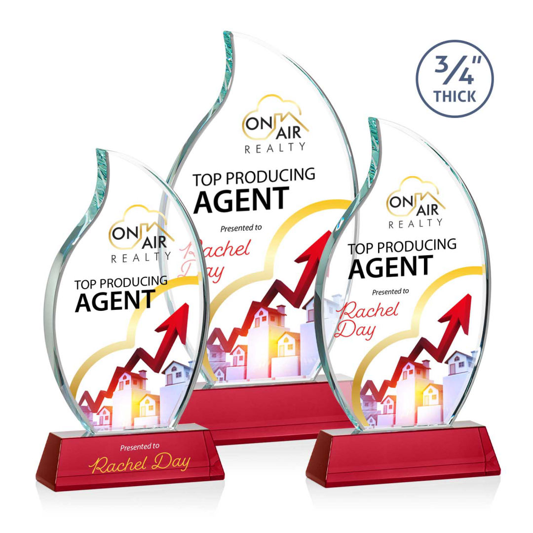 Croydon VividPrint™ Award on Newhaven Base - Red